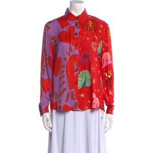 FARM RIO - Printed Long Sleeve Button-Up